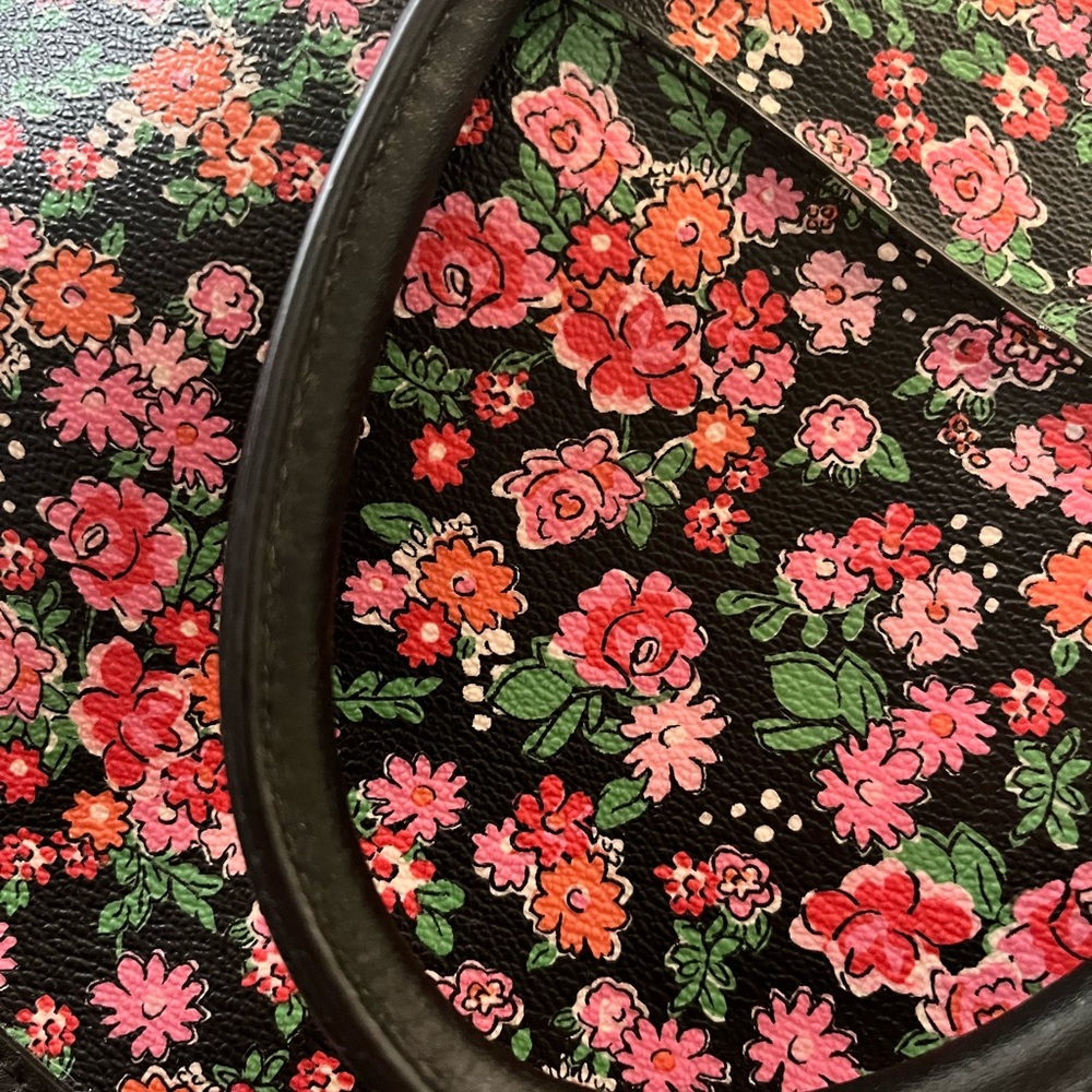 Leather coach purse floral spring - Picture 8 of 9